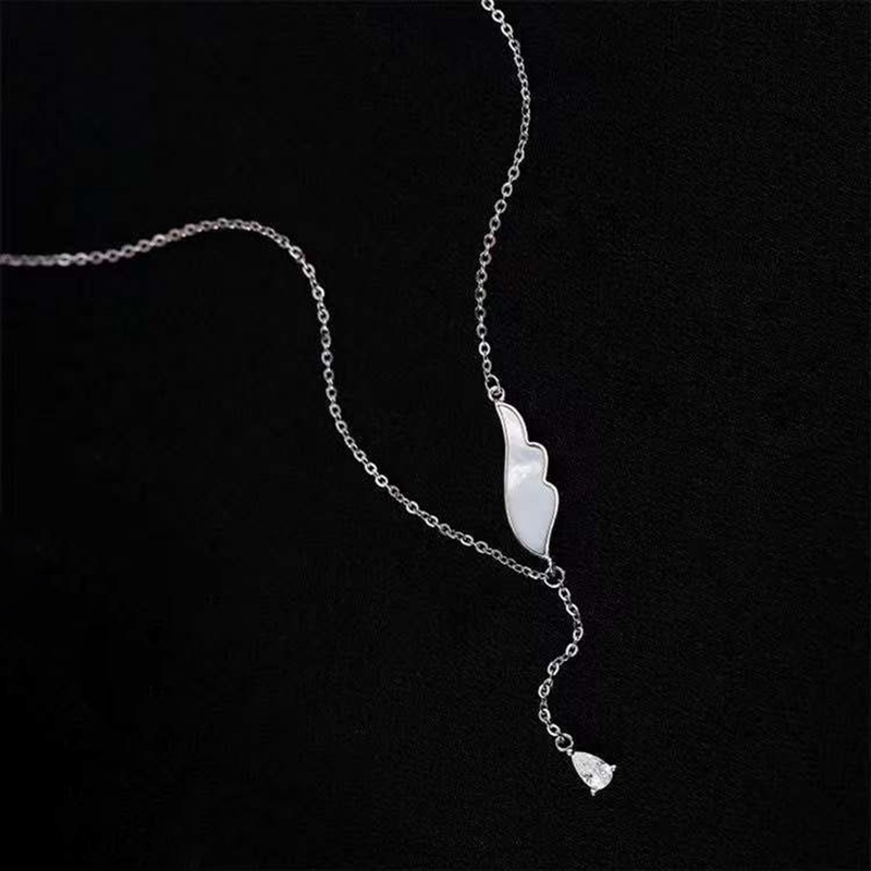 Ốp Vòng cổ Mặt Hình Cánh Thiên Thần Xinh Xắn Cho Nữ