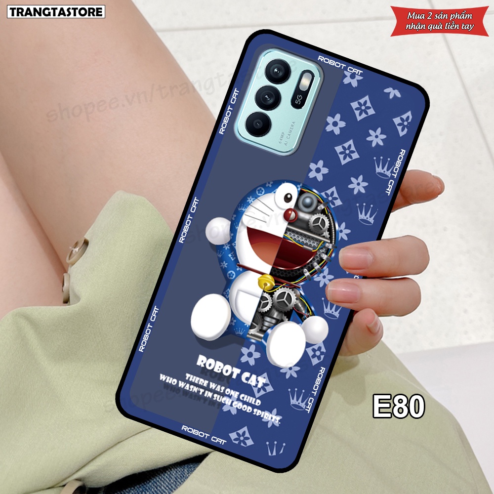 Ốp Oppo Reno6 / Reno6 Z 5G / Reno 6 Pro in hình gấu Bearbrick,Metal Style,Doremon siêu dễ thương chất lượng