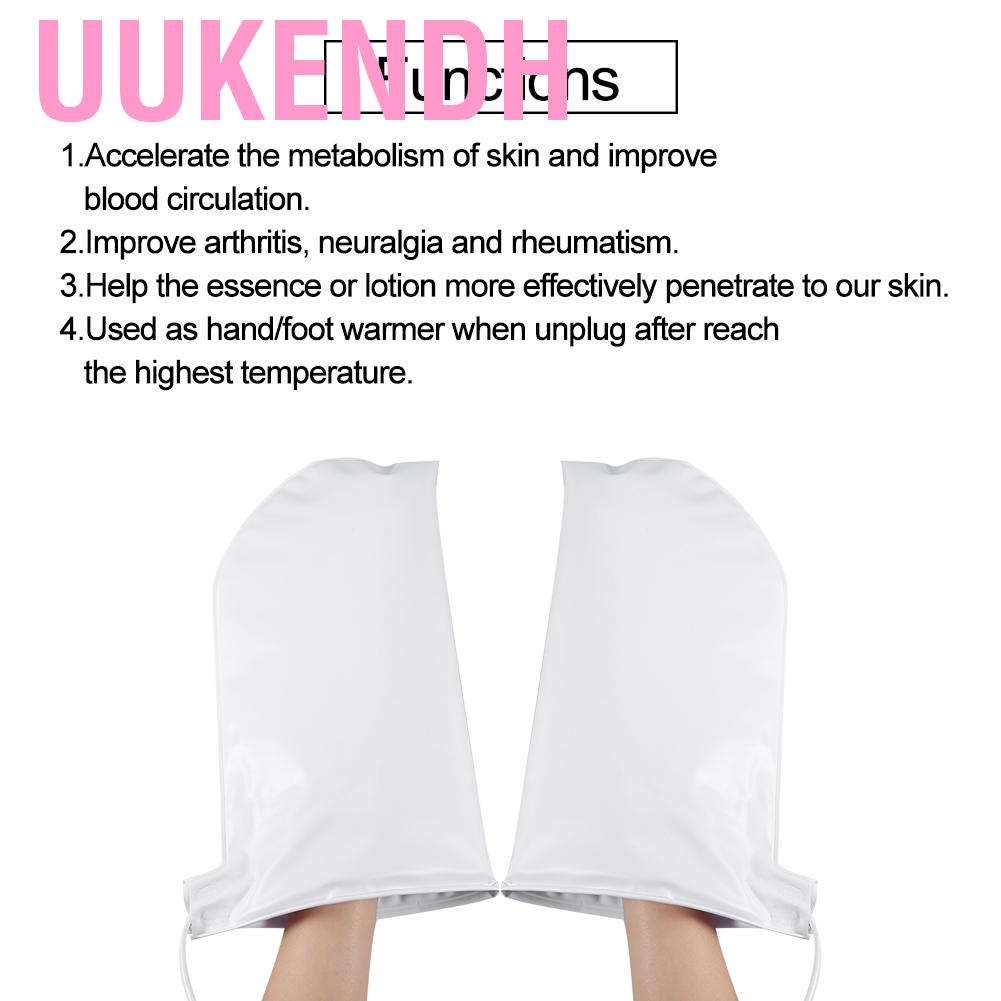 Uukendh Therapeutic Mitts  Professional Hand Care Mittens Durable Heated for Hands/Feet Improve Blood Circulation Accelerate the Metabolism of Skin