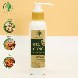 Gel gừng toàn thân Wonmom 70g