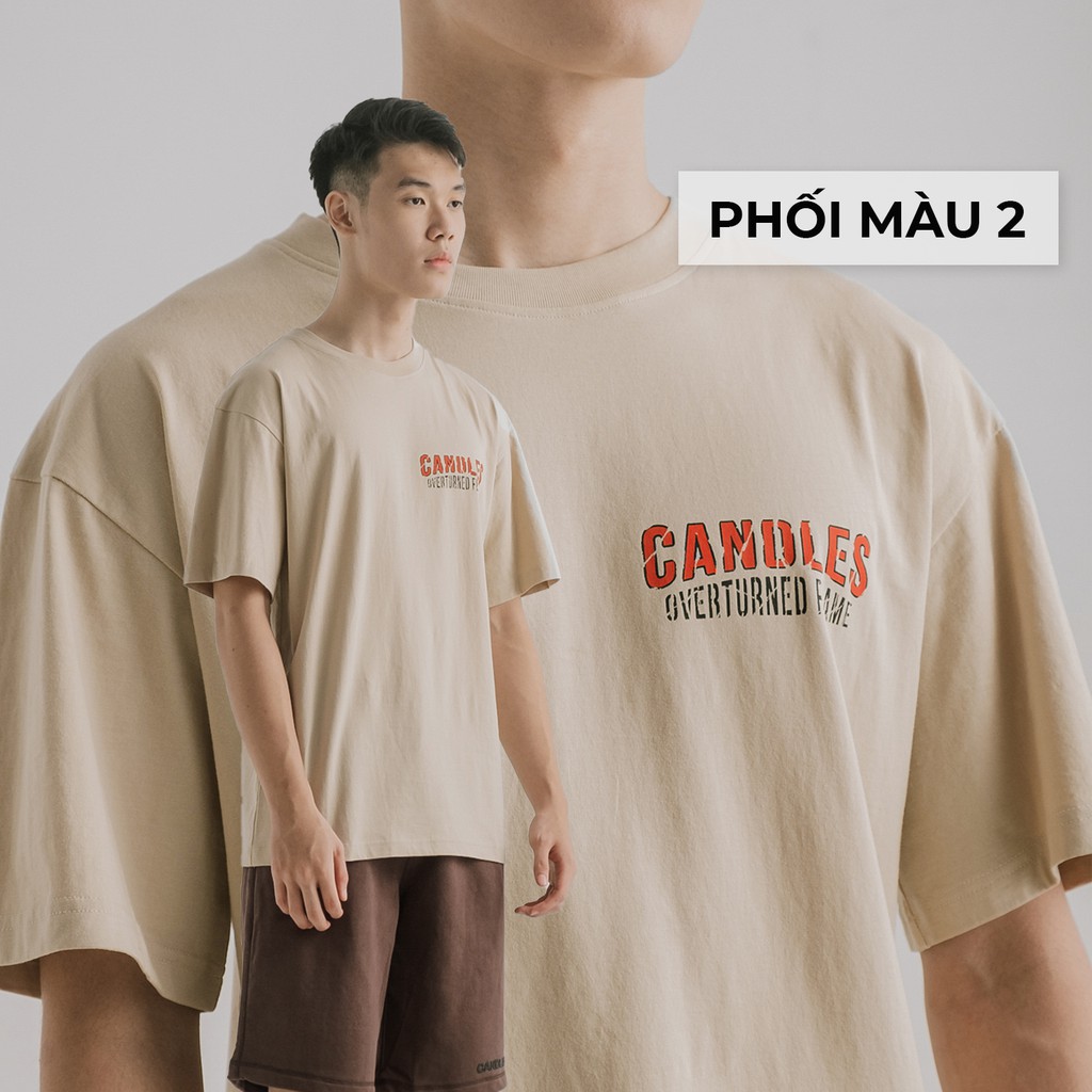 Áo phông unisex ngọn lửa Overturned Candles Studio | BigBuy360 - bigbuy360.vn