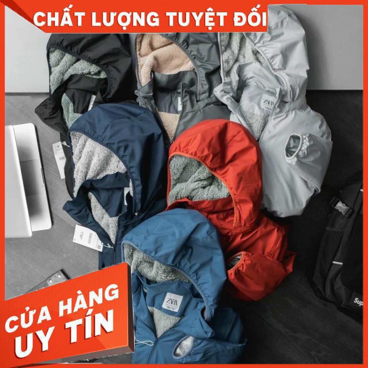 Miễn Phí Ship 30k [Mẫu mới Unisex] Sale giá sốc, Áo khoác gió lót lông cừu chống nước, Nam nữ mặc quá Ok. Mềm nhẹ, Ấm