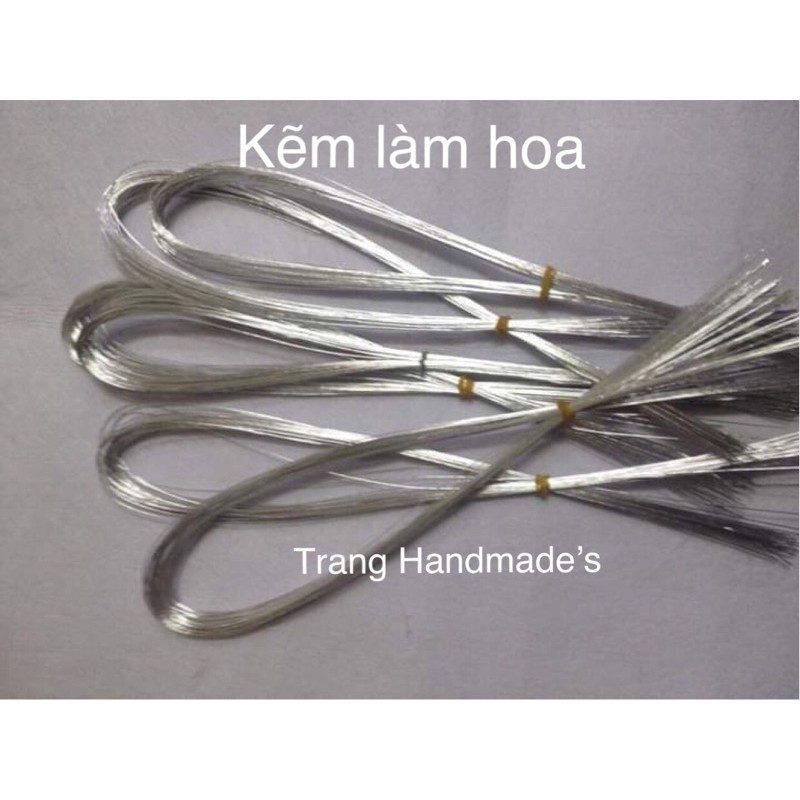 Kẽm làm hoa đan móc