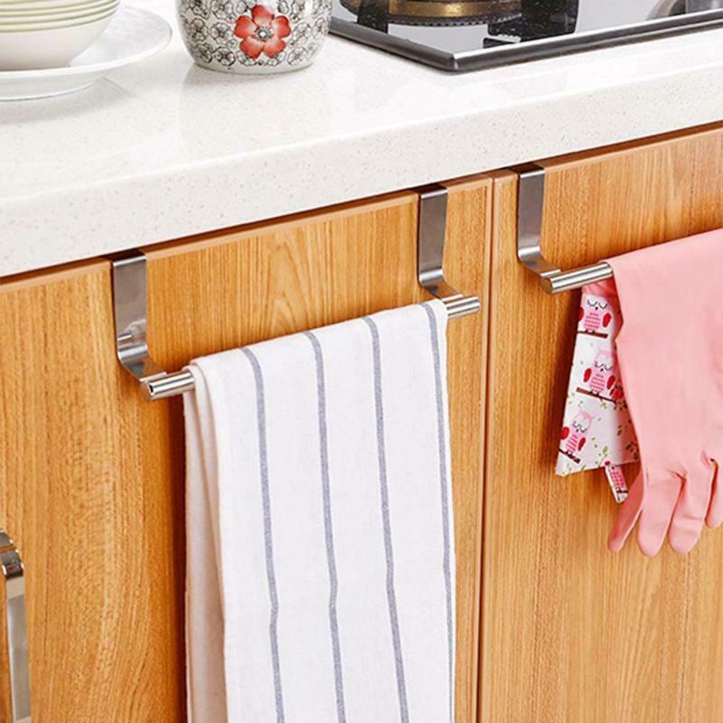 Giá Đỡ Treo Khăn Bằng Thép Không Gỉ 2 Kích Cỡ Cho Nhà Bếp / Phòng Tắm