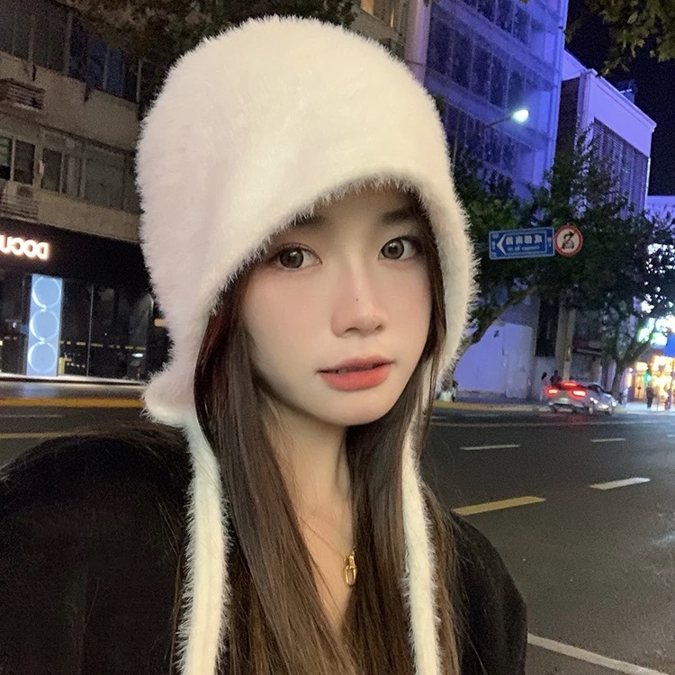 Mũ lông ấm áp MG STUDIO 4 màu sắc lựa chọn