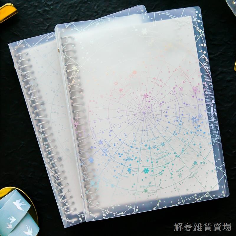 ☃●Bầu Trời Đầy Sao A5 Notebook B5 Lưới Notebook Dot Matrix Dòng Ngang Trống Pixel Tranh Học Sinh Che