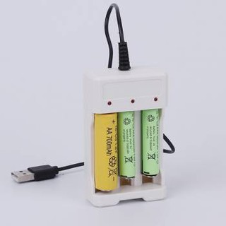 BỘ SẠC PIN AA/AAA CỔNG USB