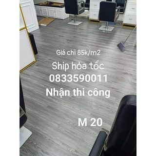 Sàn giả gỗ có keo sẵn dày 2mm nhựa nguyên sinh ,giá rẻ kích thước 15cm*91.4cm.Nhận thi công