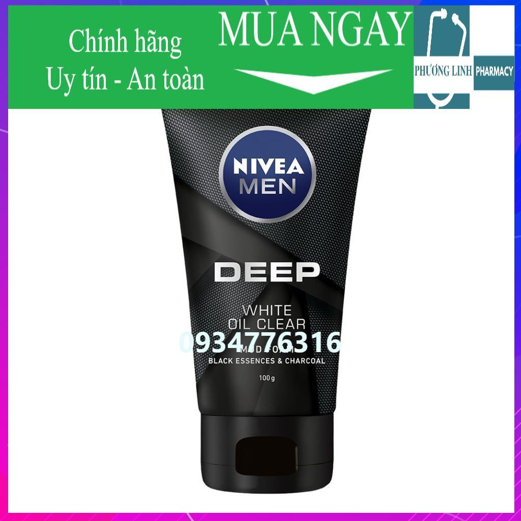 ✅ Sữa rửa mặt Nivea Men than hoạt tính 50-100g