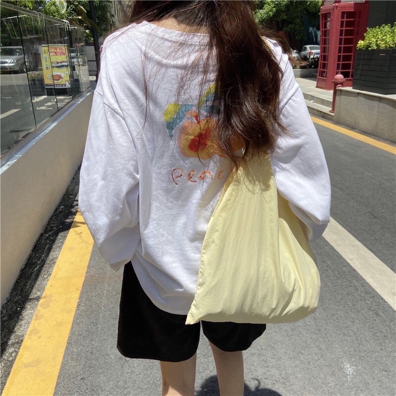 Best seller - Áo tay dài style Hàn quốc phía sao in hình trái đào siêu xinh