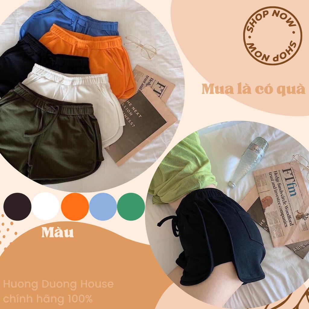 (Ảnh thật) Quần đùi thể thao BL234 chất thun dày dặn co thoàng mát co giãn tốt HUONGDUONGSILE