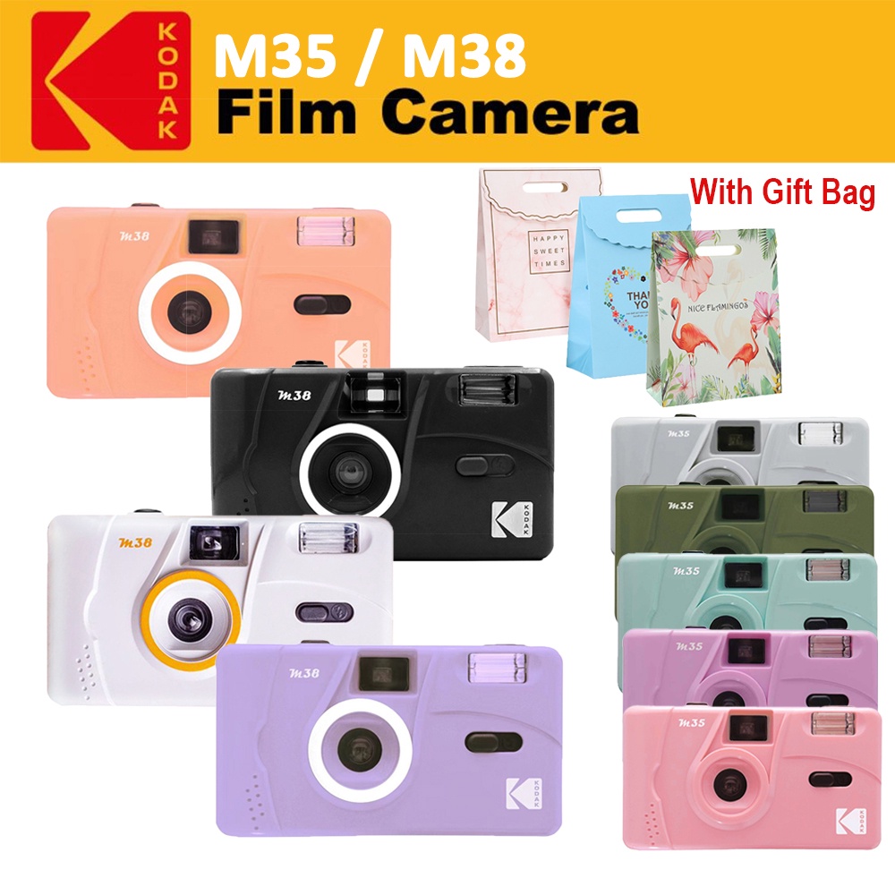 Best Gift Kodak Reusable Vintage Film Camera M35 M38 Size 35 mm with Free