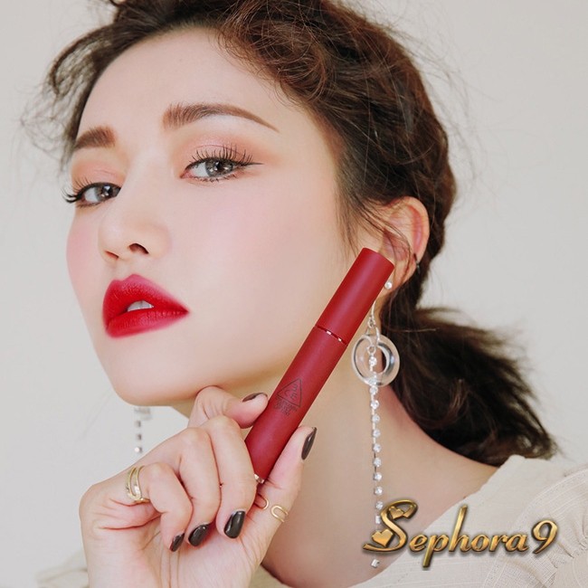 Son kem 3CE Velvet Lip Tint Private màu Đỏ Lạnh xinh xắn