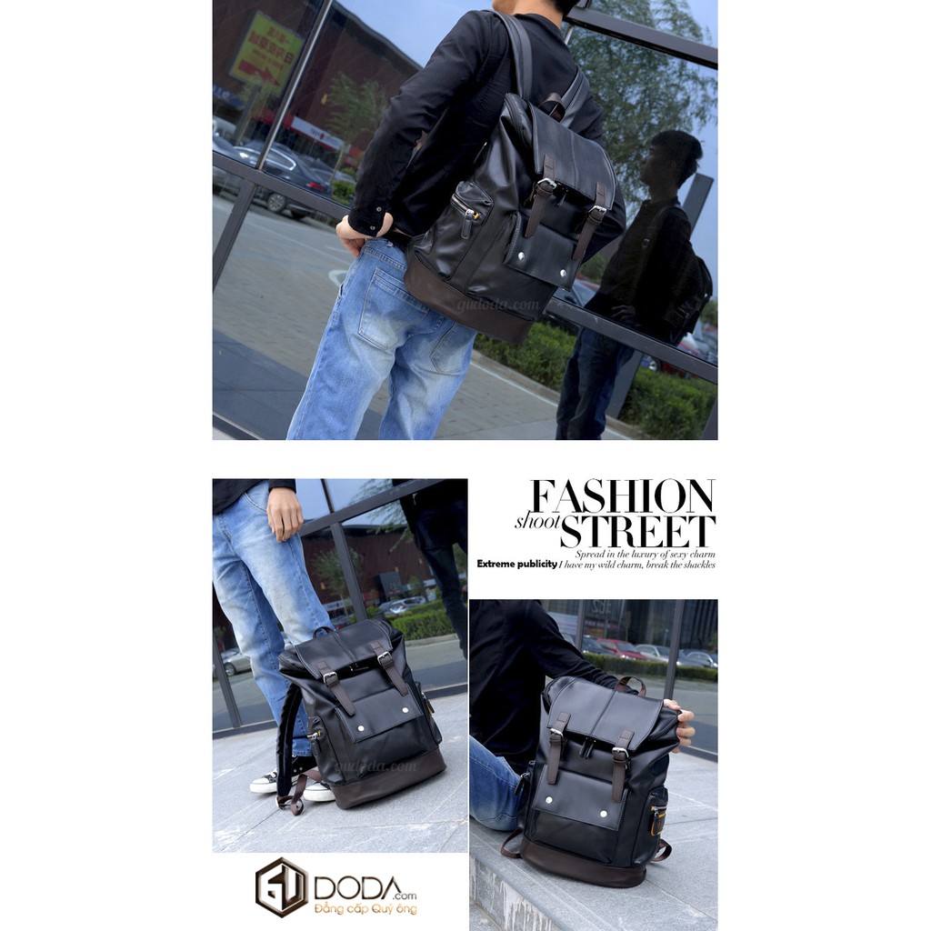 Balo Da Nam - Balo Da Hàn Quốc GU6605 w9830 Chất Liệu Da Cao Cấp Chống Nước Thời Trang 2019