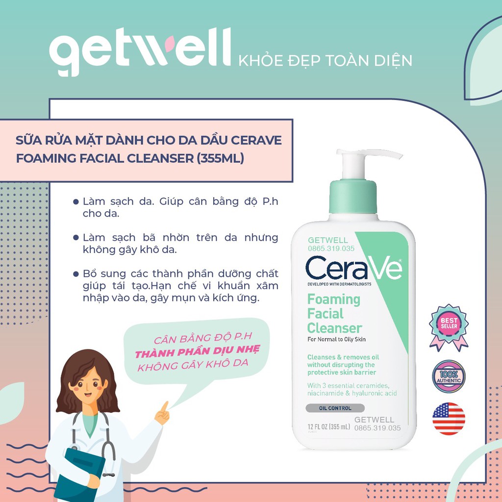 Sữa Rửa Mặt CeraVe Hydrating Cleanser nhẹ nhàng lấy đi bụi bẩn, dầu thừa, tàn dư của lớp make up mà không làm tổn hại da | BigBuy360 - bigbuy360.vn