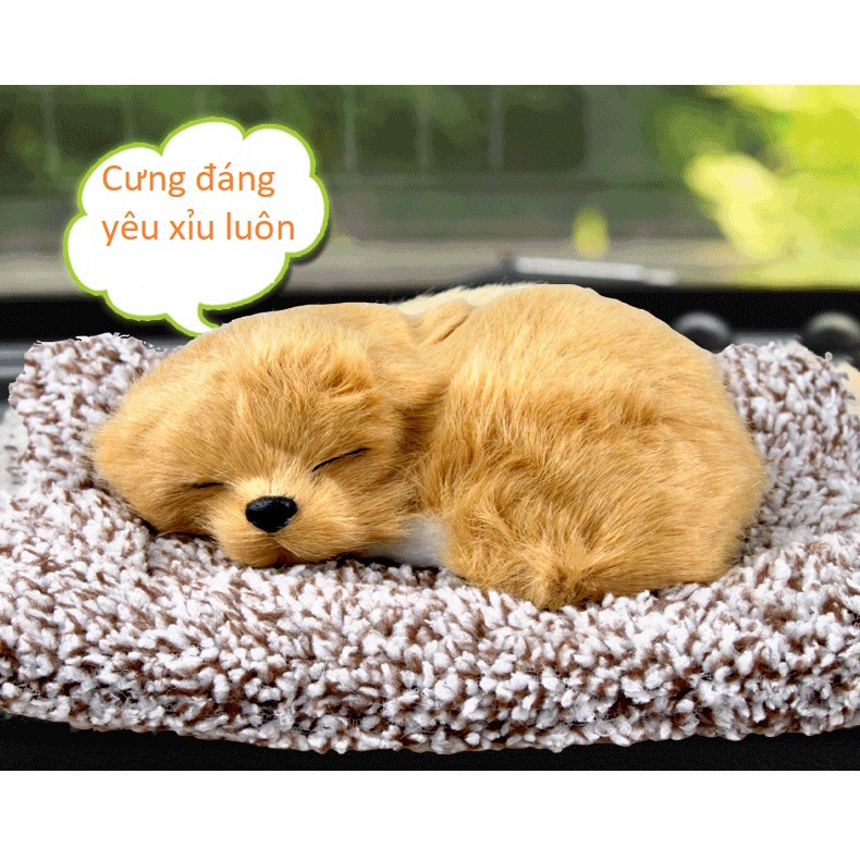 Thú bông GIỐNG THẬT 99% chó mèo sói gấu lõi than hoạt tính lọc không khí khử mùi trang trí xe hơi ô tô