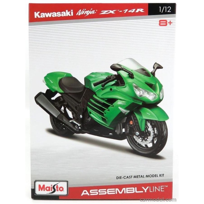 Xe mô hình lắp ráp 1:12 Maisto Kawasaki Ninja ZX-14R 39197