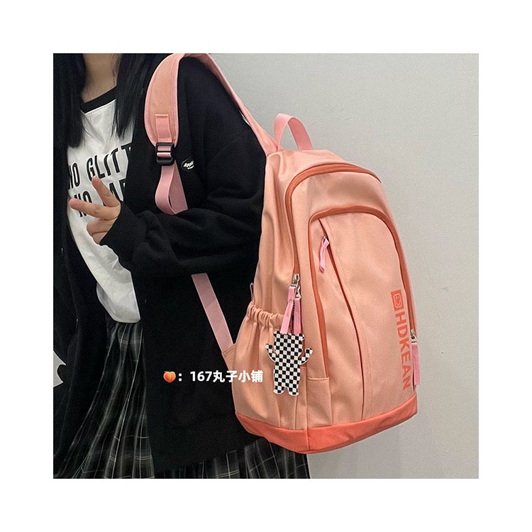 Balo đi học nữ basic đẹp giá rẻ ulzzang hàn quốc cho học sinh, sinh viên B400