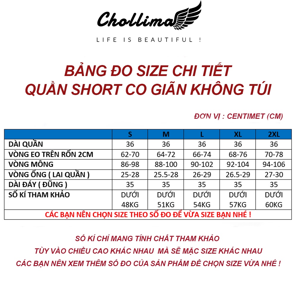 Quần short jean nữ co giãn Chollima không túi basic QS028 phong cách hàn quốc | BigBuy360 - bigbuy360.vn