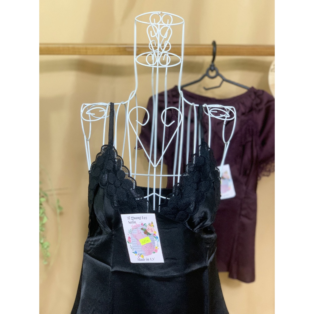 Bộ Pijama Lụa Satin Áo 2 Dây Phối Ren Quần Đùi Cao Cấp Dáng Rộng 60kg Trở Lại Ulzzang