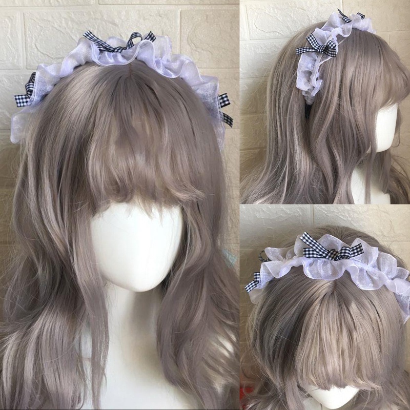 Băng Đô Cài Tóc Đính Nơ Ren Phong Cách Lolita