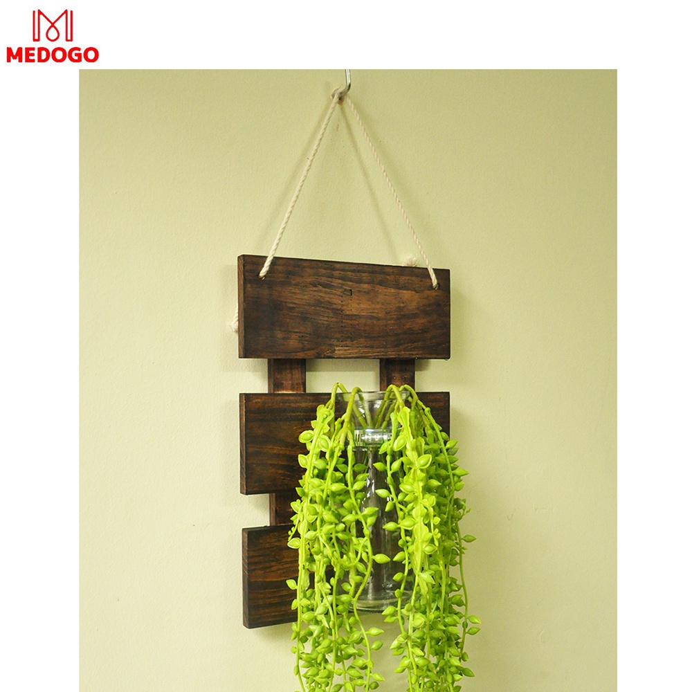 KHUNG GỖ TREO TƯỜNG THANH NGANG TRỒNG CÂY THỦY SINH LỌ HOA THỦY TINH, BẢNG GỖ TREO TƯỜNG DECOR TRANG TRÍ NHÀ CỬA