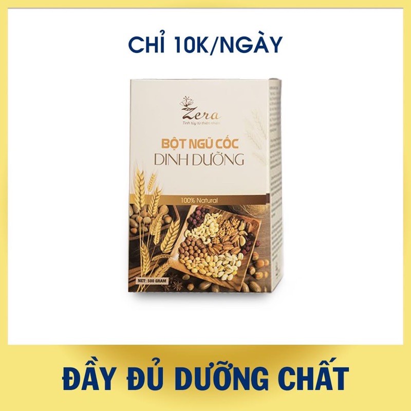 [Mẹ Bầu] Bột Ngũ Cốc Zera Giảm Nghén Cho Mẹ Mang Thai  Dinh Dưỡng Dành Cho Mẹ Bầu Zera 500 Gr - Tặng vòng dâu tằm cho bé