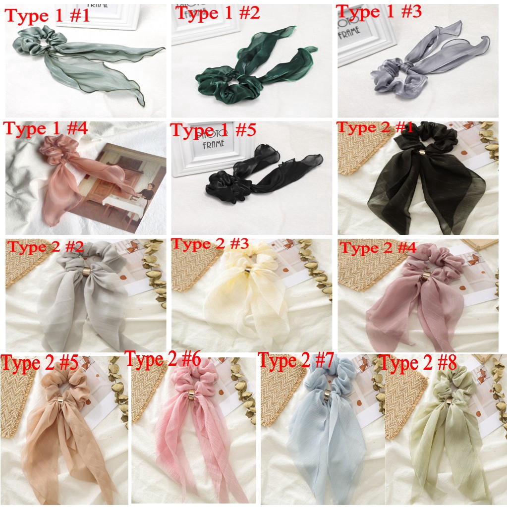 Dây Buộc Tóc Đính Nơ Xinh Xắn Cho Nữ