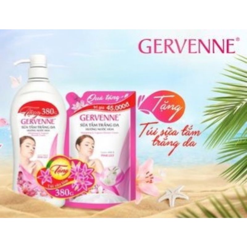 (+380g) Sữa tắm Gervenne 900g