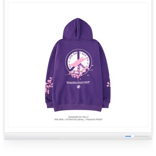 ÁO HOODIE NELLY HOA ANH ĐÀO UNISEX FREESIZE