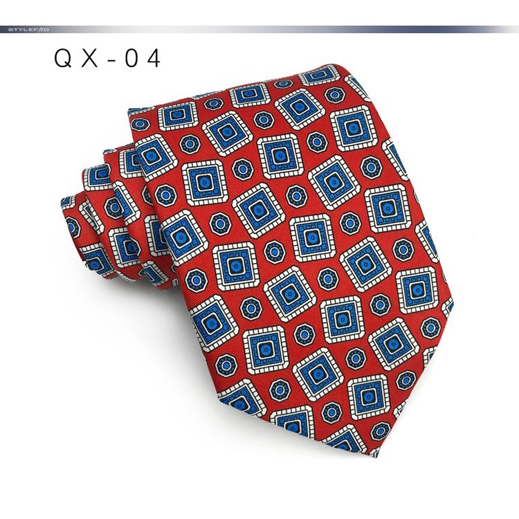 Cà vạt in họa tiết thời trang phong cách retro dành cho nam 9cm
