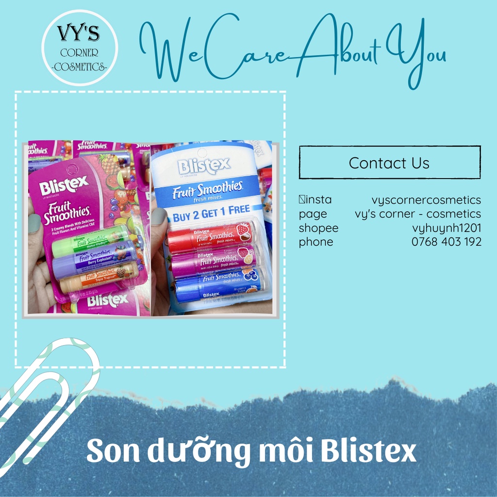 SON DƯỠNG BLISTEX TRÁI CÂY