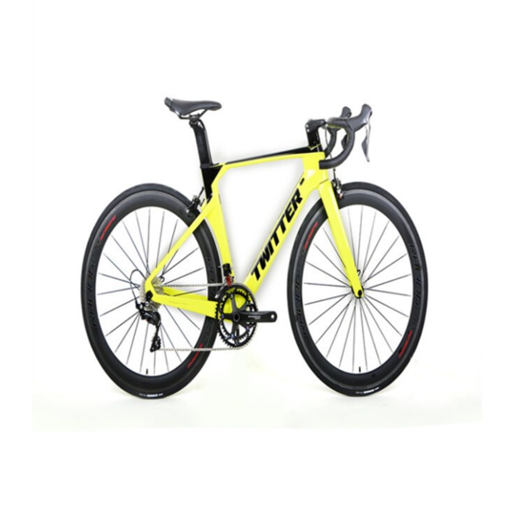 Xe đạp thể thao tay cong Twitter R5 Shimano Claris R2000 2022 Xanh chuối