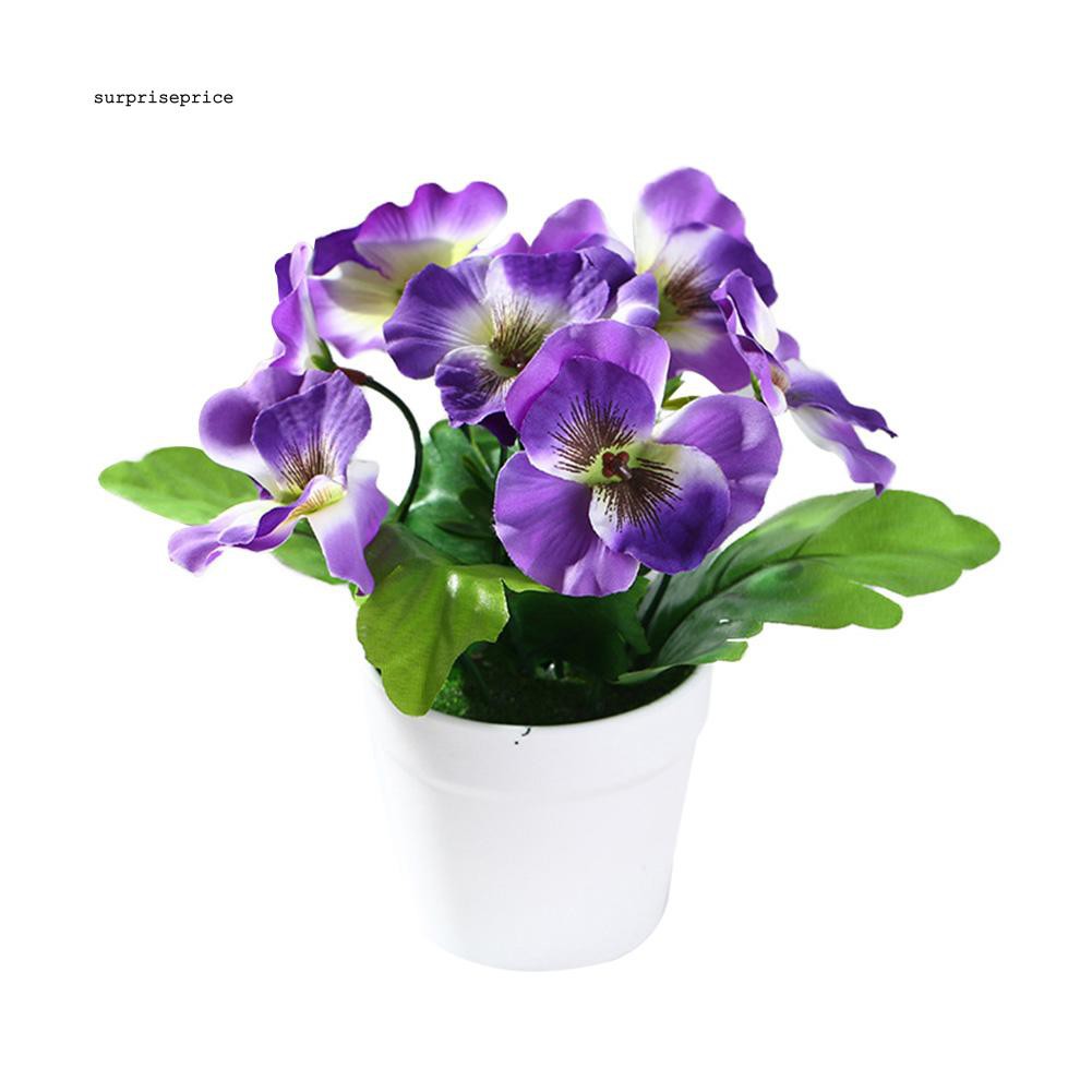 Set chậu + cây bonsai giả không phai màu trang trí đa năng