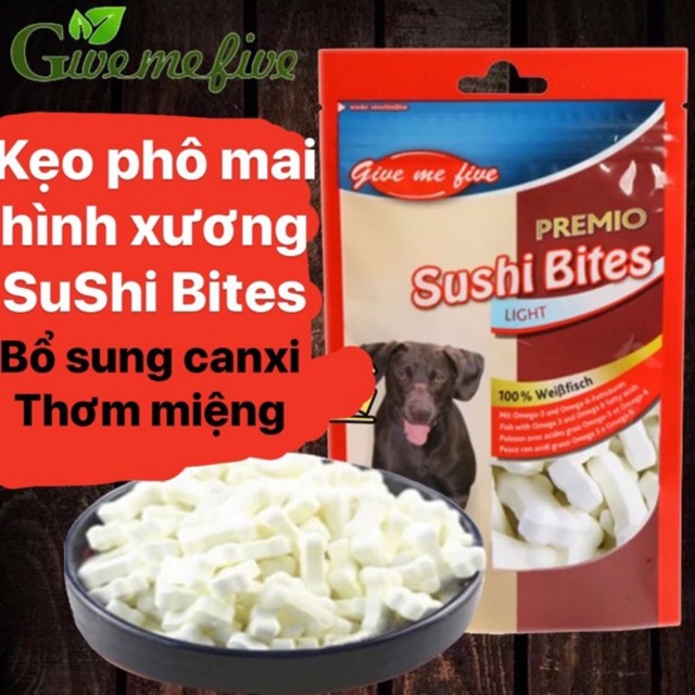 Kẹo xương phô mai bổ sung canxi, thơm miệng cho chó