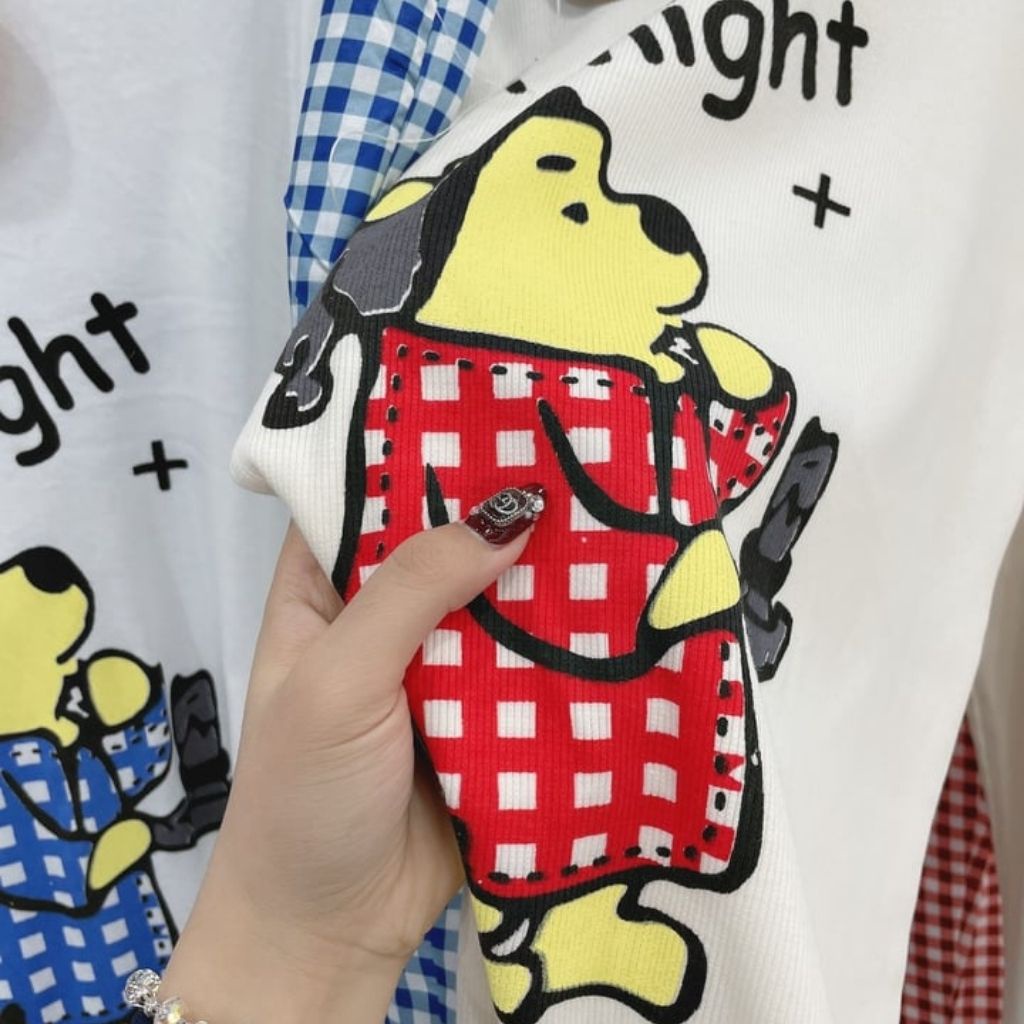 Bộ ngủ gấu quần kẻ cực cute | BigBuy360 - bigbuy360.vn