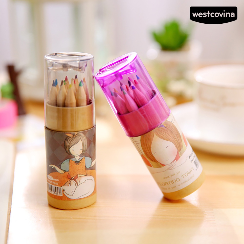 [Hot]✍Bộ 12 Bút Chì Màu Vẽ Tranh Chuyên Dụng