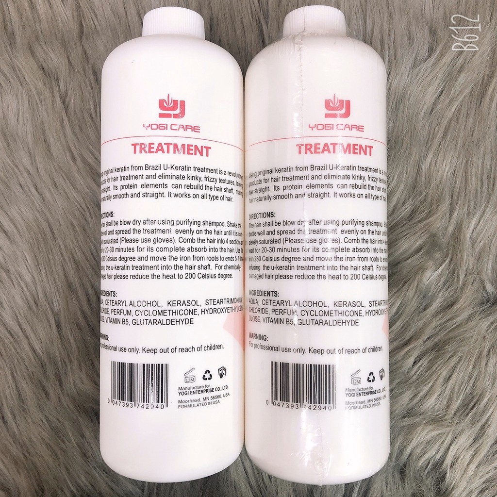 U KERATIN SỐ 2 YOGI (DÀNH CHO SALON) 1000ml