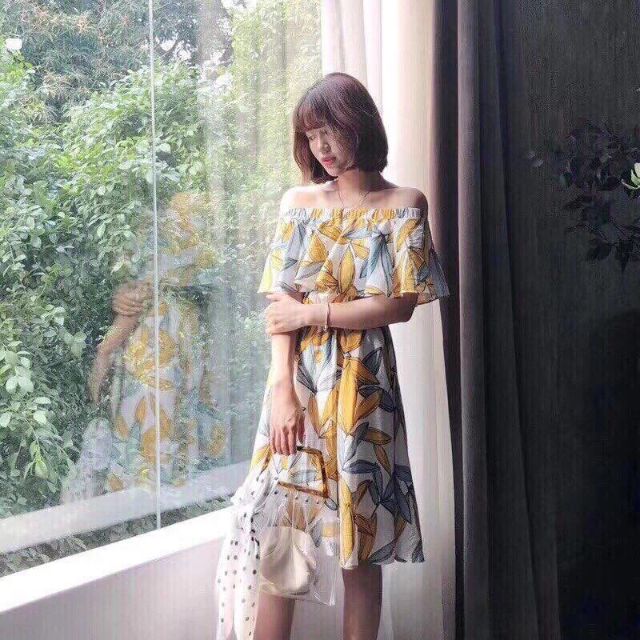 Đầm đũi trễ vai