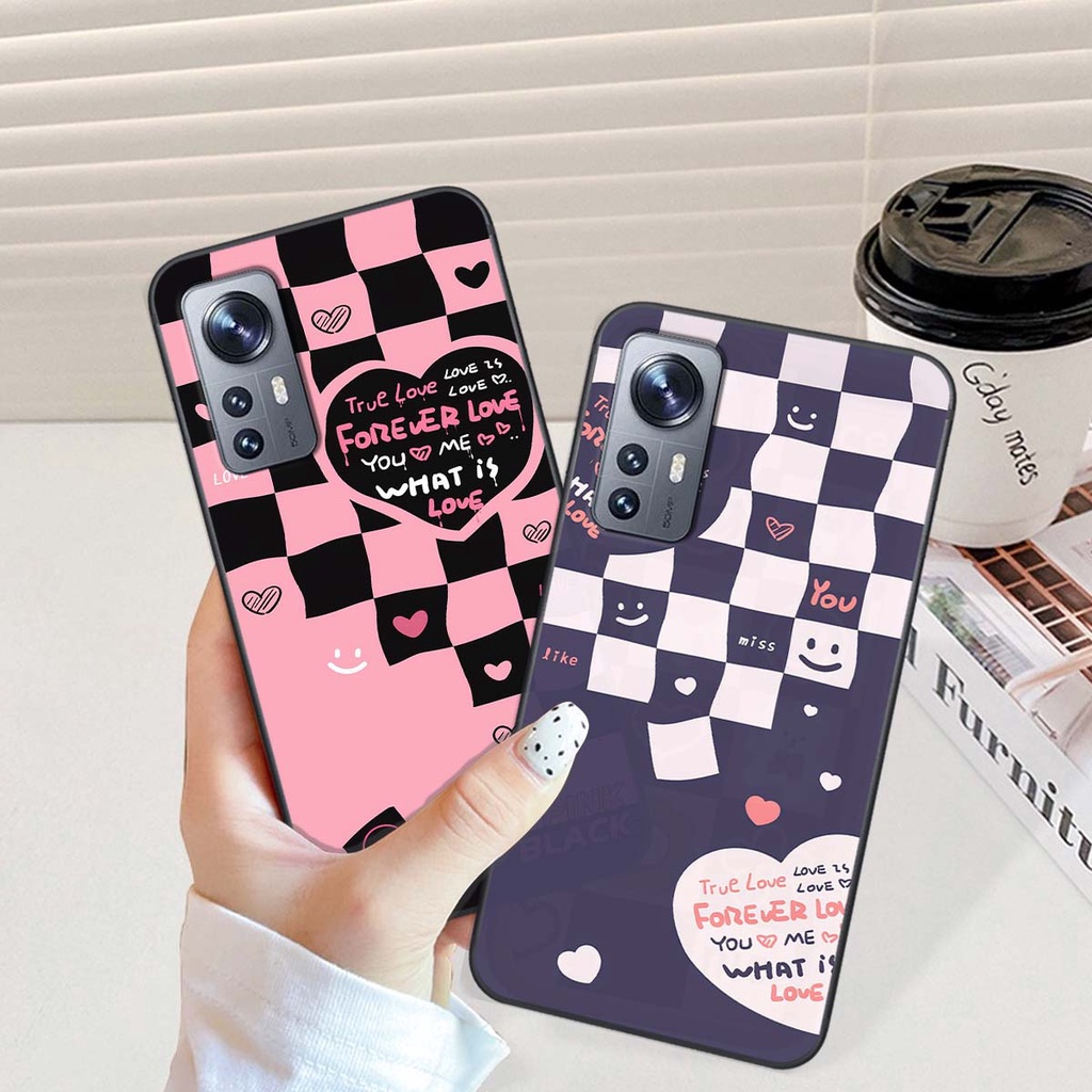 Ốp Xiaomi 12 / Xiaomi 12 Pro in hình trái tim, caro kẹo ngọt đầy cá tính siêu đẹp siêu chất