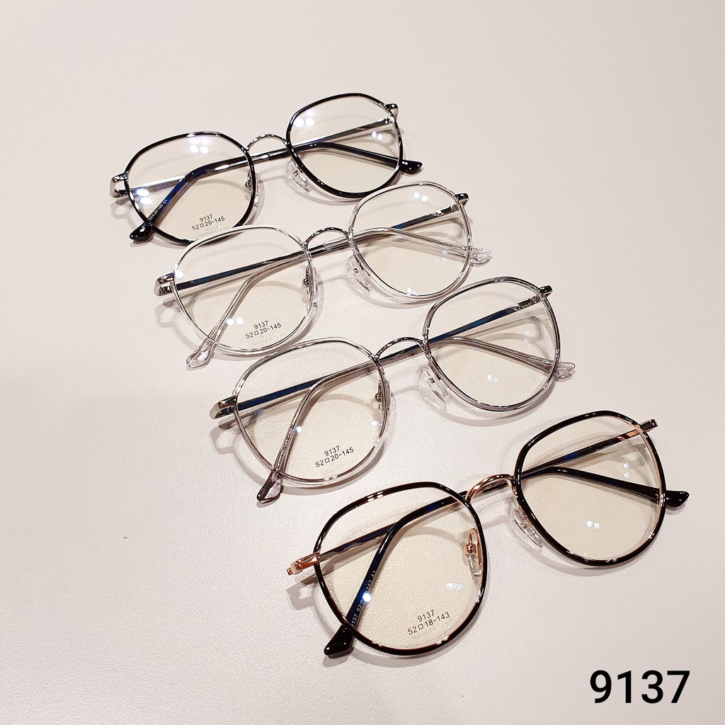 Kính thời trang nữ LILYEYEWEAR mắt tròn to không độ thanh mảnh nhiều màu 9137