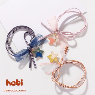 [HongAnh99] - Buộc tóc bé gái mix màu