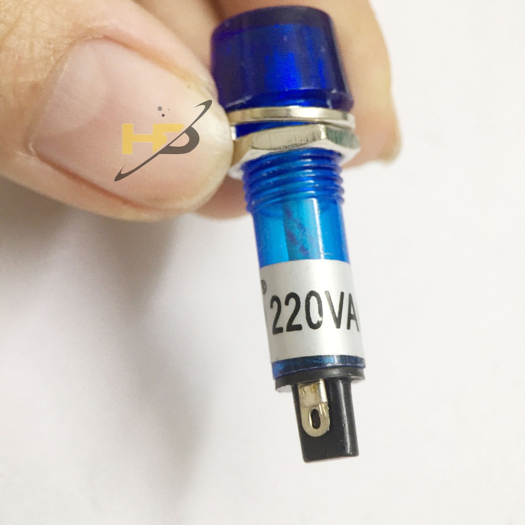 Led Đèn Báo 220V 10mm Tín Hiệu Đèn AC Màu Đỏ, Xanh Lá, Xanh Dương