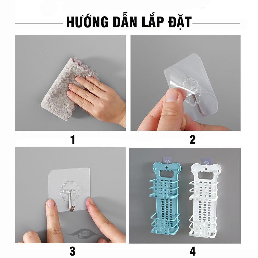 Giỏ gấp nhựa cao cấp đựng đồ nhà bếp nhà tắm 2 ngăn treo tường (GG2N)