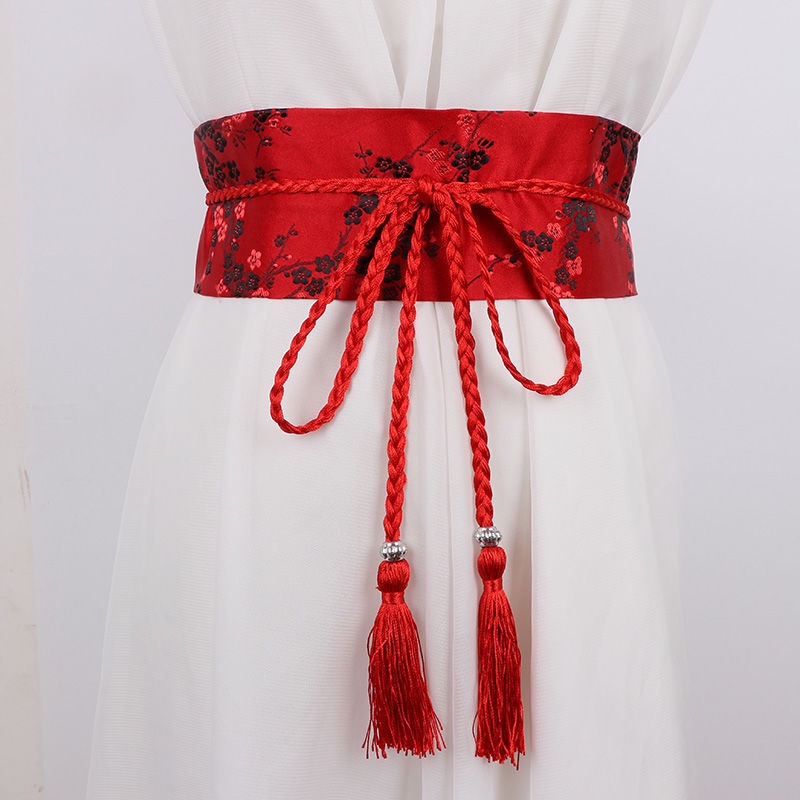 Thắt Lưng Satin Phong Cách Retro Thời Trang Cho Nữ [Flameameer1]
