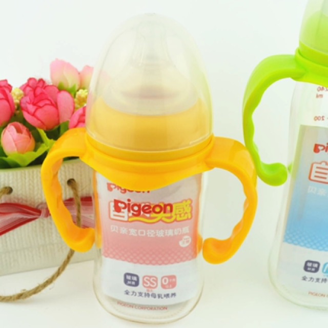 Tay cầm phụ kiện thay thế bình sữa cổ rộng 160ml/240ml như Pigeon, toom, lansioh, GB (đường kính 5cm)