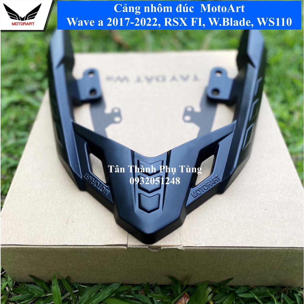 Cảng nhôm đúc MotoArt gắn Wave a 110 2017-2022, Wave Blade, RSX FI, WS110