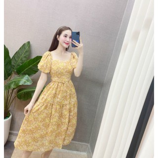 Váy hoa xòe cao cấp