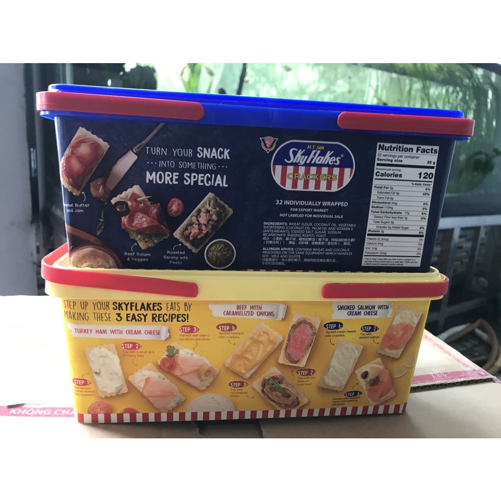 Chậu Ăn Kiêng Bánh Quy Sky Flakes Crackers