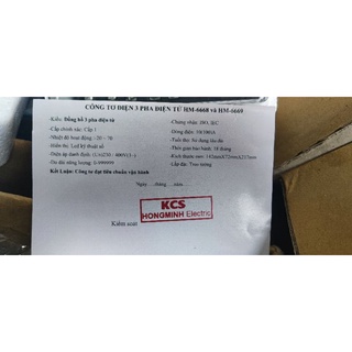 Công tơ 3 pha điện tử HM